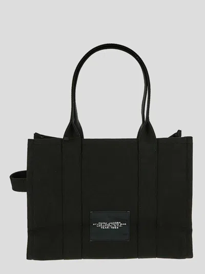 Marc Jacobs The Tote Bag Large Canvas Tote In Black