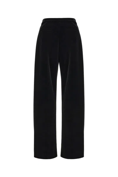 Sportmax Velvet Trousers In Black