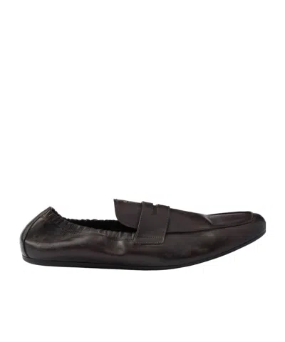Prada Shuffle Loafer Aus Leder In Antik-optik