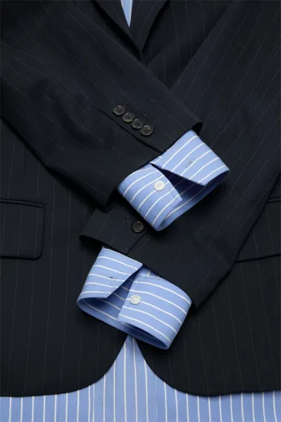 Acne Studios Layered Blazer In Blue