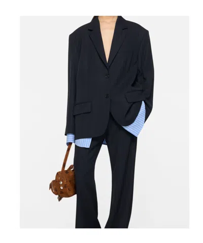 Acne Studios Layered Blazer In Blue