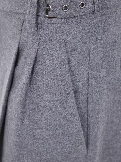 Brunello Cucinelli Pleated Belted Trousers