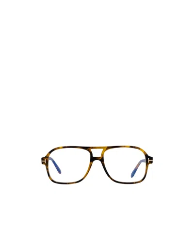 Tom Ford Eyewear Pilot Frame Glasses In Black