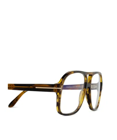 Tom Ford Eyewear Pilot Frame Glasses In Black