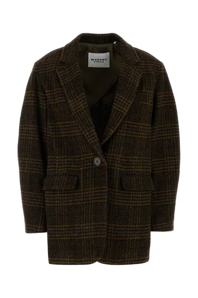 Isabel Marant Étoile Isabel Marant Etoile Embroidered Wool Gesina Blazer In Black