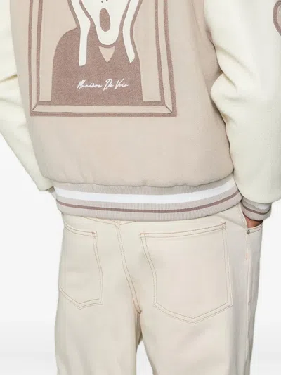 Manière De Voir Patchwork-embroidery Varsity Jacket
