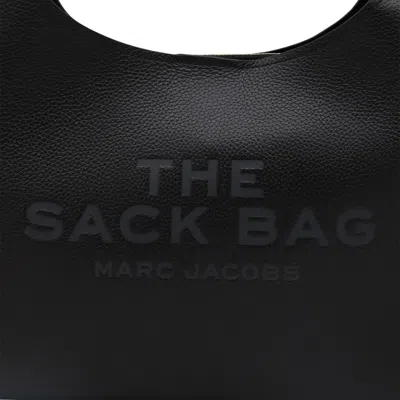Marc Jacobs Black Leather The Sack Shoulder Bag In Black