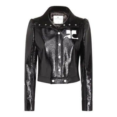 Courrèges Black Casual Jacket In Black