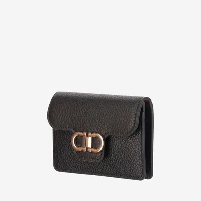 Ferragamo Gancini-plaque Leather Wallet