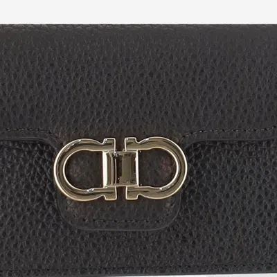 Ferragamo Gancini-plaque Leather Wallet