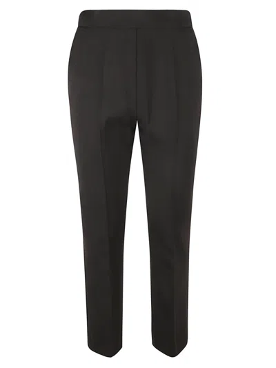 Max Mara Tailored Straight Leg Trousers In Black