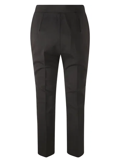 Max Mara Tailored Straight Leg Trousers In Black