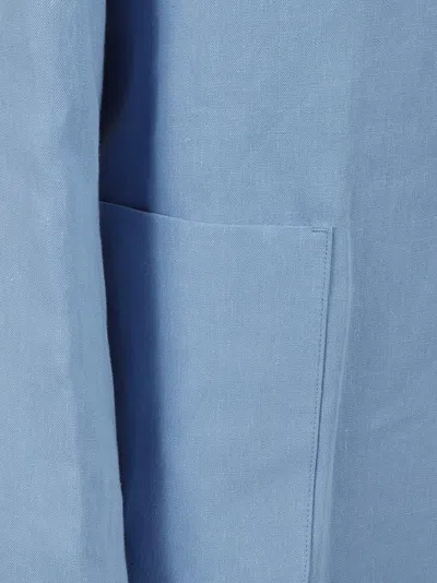 Max Mara Tailored Blue Linen Jacket