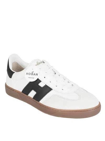 Hogan Sculpted Sneakers With Contrasting Accents In White