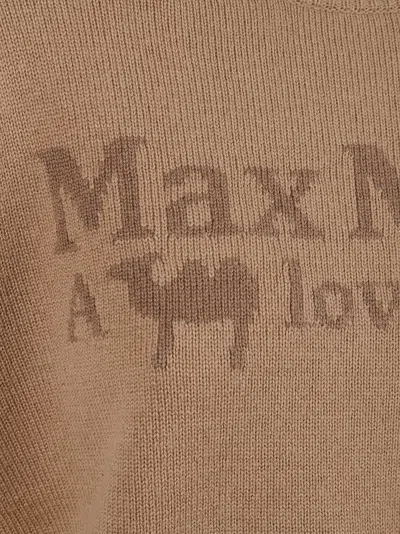 Max Mara Relaxed Fit Brown Sweater In Brown