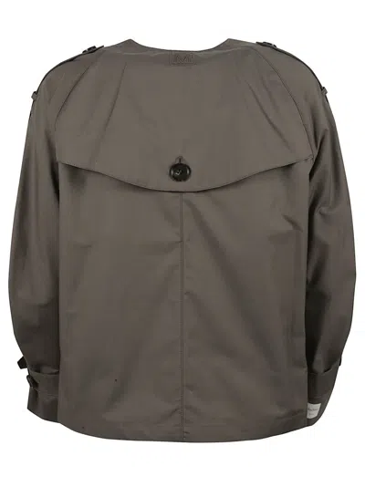 Max Mara Relaxed Double-breasted Coat With Large Buttons In Brown