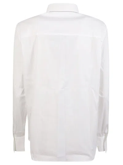 Brunello Cucinelli White Shirt With Structured Collar In White