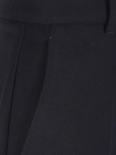 Max Mara Tailored Blue Trousers With Smooth Finish In Blue
