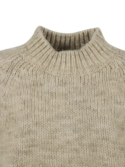 Maison Margiela Relaxed Fit Sweater With High Neck In Gray