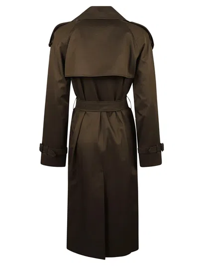 Burberry Classic Trench Coat With Double-breasted Front In Brown