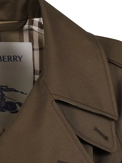 Burberry Classic Trench Coat With Double-breasted Front In Brown