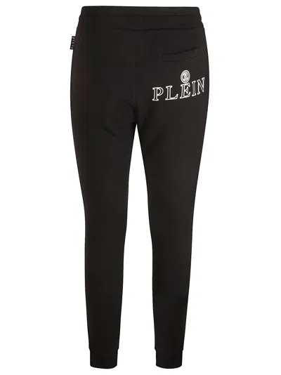 Philipp Plein Jogging Pants Iconic Drawstring Waist In Black
