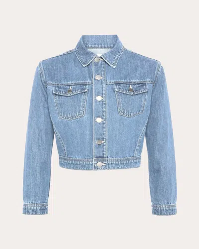 L Agence Women's Koda Cropped Cotton Jacket