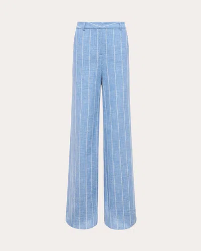 L Agence Women's Pilar Pinstripe Wide-leg Pants