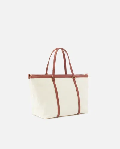 Pinko Medium Shopper Bag In Recycled Canvas With Two Handles