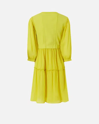 Pinko Two-piece-effect Mini Dress With Relaxed-fit Skirt In Green