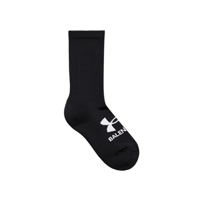 Pre-owned Balenciaga X Under Armour Tennis Socks 'black/white' | Men's Size S