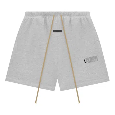 Pre-owned Essentials Fear Of God  X Wnba Sweatshorts 'light Heather' | Grey | Men's Size S In Gray