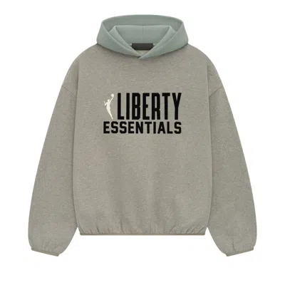 Pre-owned Essentials Fear Of God  X Wnba Liberty Hoodie 'warm Heather' | Grey | Men's Size Xxs In Gray