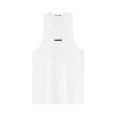 Pre-owned Essentials Fear Of God  Lightweight Essential Tank 'bright White' | Men's Size Xl