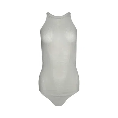 Pre-owned Rick Owens Basic Rib Tank 'pearl' | Women's Size 38 In Brown