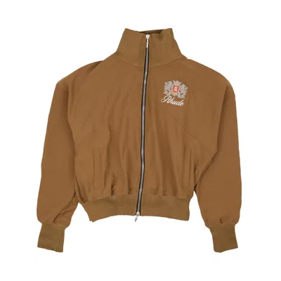 Pre-owned Rhude Logo Brentwood Track Jacket 'brown' | Men's Size M