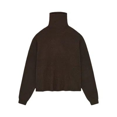 Pre-owned Essentials Fear Of God  Waffle Turtleneck 'brown' | Women's Size M