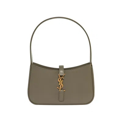 Pre-owned Saint Laurent Le 5 À 7 Mini Hobo Bag 'strong Moss' | Green | Women's Size Onesize