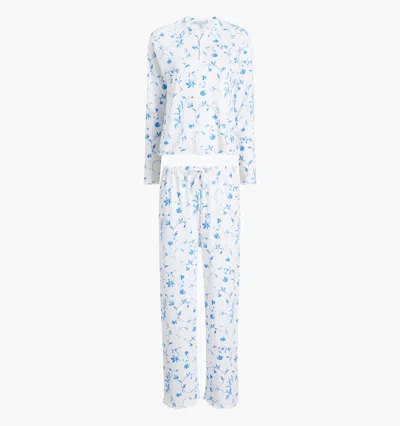 Hill House Home The Maternity Olivia Pajama Set Blue Botanical