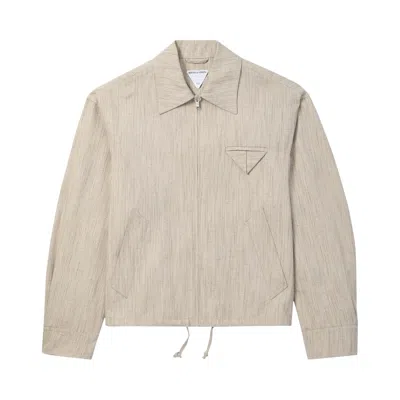 Pre-owned Bottega Veneta Viscose Silk Kimono Blouson 'grey Putty' | Men's Size 44 In Gray