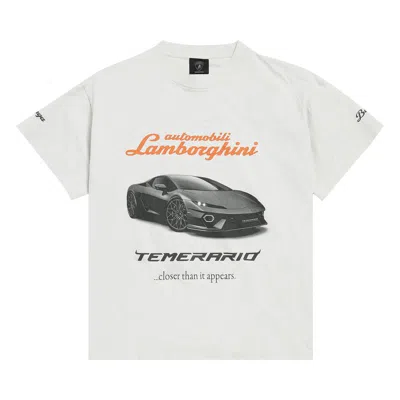 Pre-owned Balenciaga X Lamborghini Graphic T-shirt 'dirty White' | Men's Size Xl