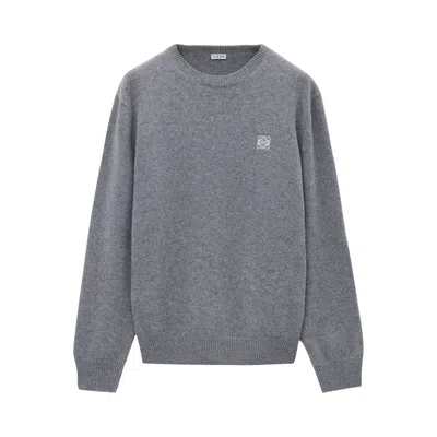 Pre-owned Loewe Sweater 'grey Melange' | Men's Size M In Gray