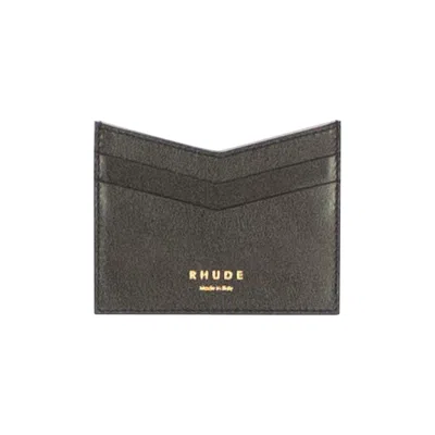 Pre-owned Rhude Logo Card Holder 'black' | Men's Size Onesize