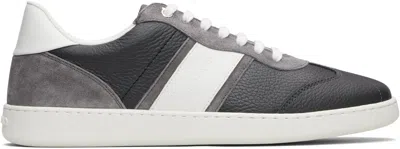 Ferragamo Gray Signature Low-top Sneakers