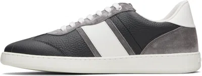 Ferragamo Gray Signature Low-top Sneakers