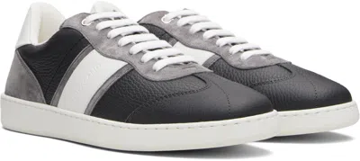 Ferragamo Gray Signature Low-top Sneakers