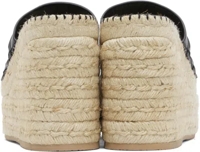 Versace Black Medusa Platform Espadrilles Heeled Sandals
