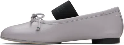 Mm6 Maison Margiela Gray Anatomic Numeric Ballerina Flats