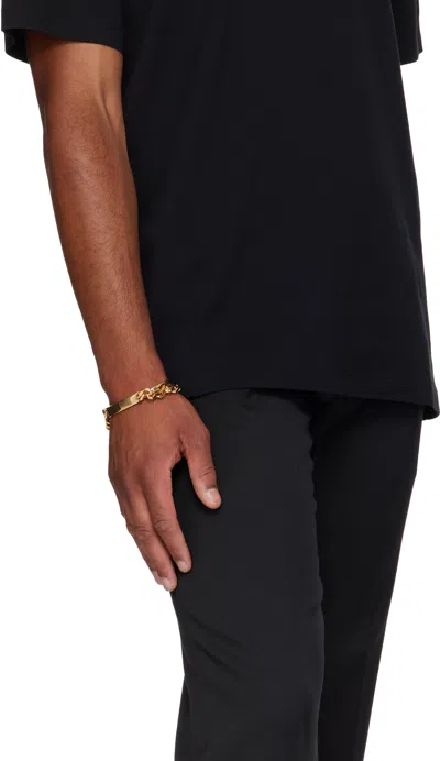 Mm6 Maison Margiela Logo Cuff Bracelet