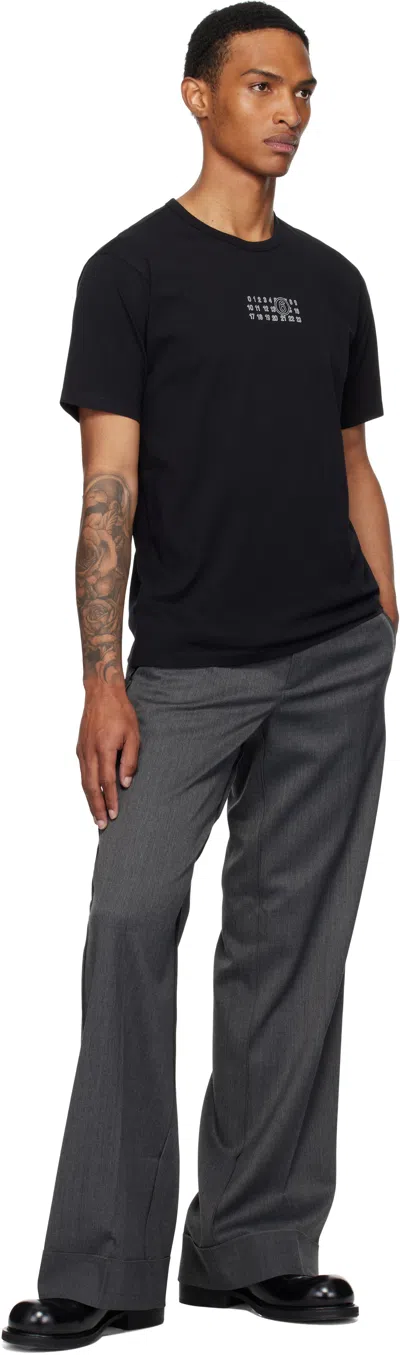 Mm6 Maison Margiela Mm6 By Maison Margiela "numeric" T-shirt Black In Black